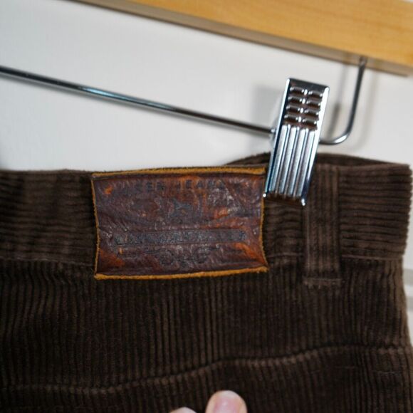Lauren Jeans Co.Ralph Lauren Brown Corduroy Flat Classic Bootcut Leg Pants Sz 12 - Picture 5 of 6
